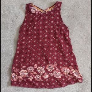 Floral tank top